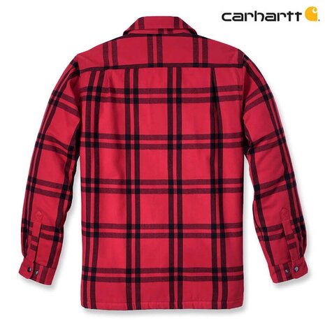 Carhartt Flannel Sherpa Lined Crabapple Shirtjack Heren