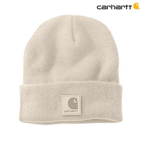 Carhartt Black Label Watch Hat Oat Milk Muts Carhartt Black Label Watch Hat Oat Milk Muts