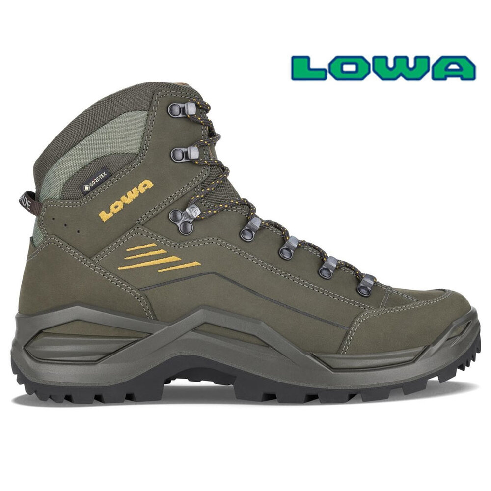 Lowa Renegade Evo GTX Mid Olive Mustard Wandelschoenen Heren Lowa Renegade Evo GTX Mid Olive Mustard Wandelschoenen Heren