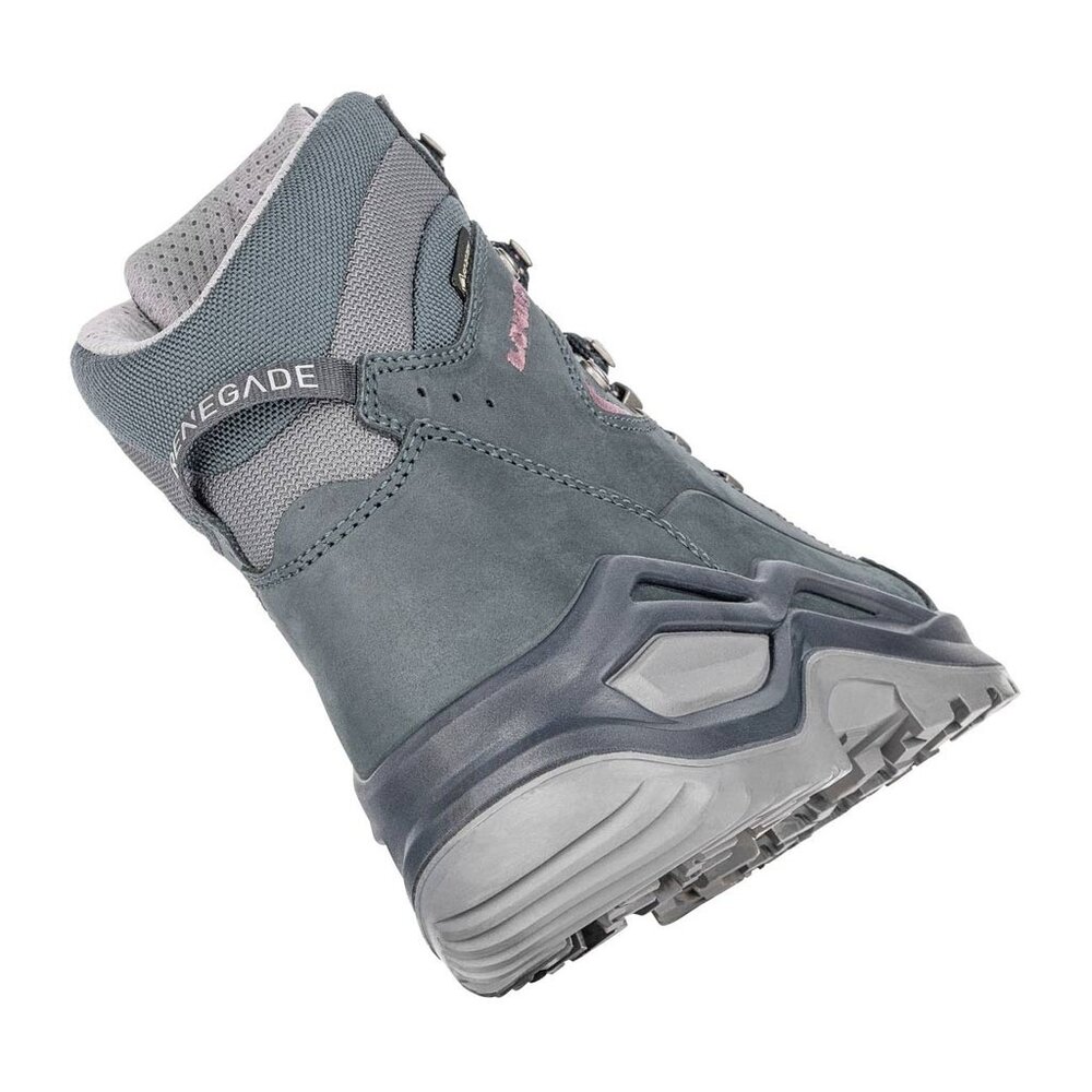 Lowa Renegade Evo GTX Mid Steelblue Oldrose Wandelschoenen Dames Lowa Renegade Evo GTX Mid Steelblue Oldrose Wandelschoenen Dames