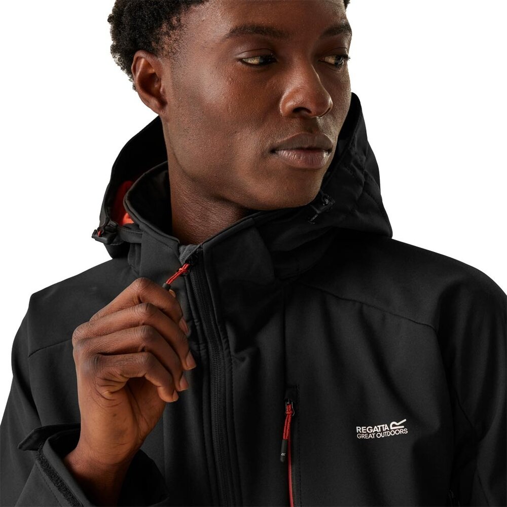 Regatta Hewitts X Black Red Ochre Winterjas Heren Regatta Hewitts X Black Red Ochre Winterjas Heren