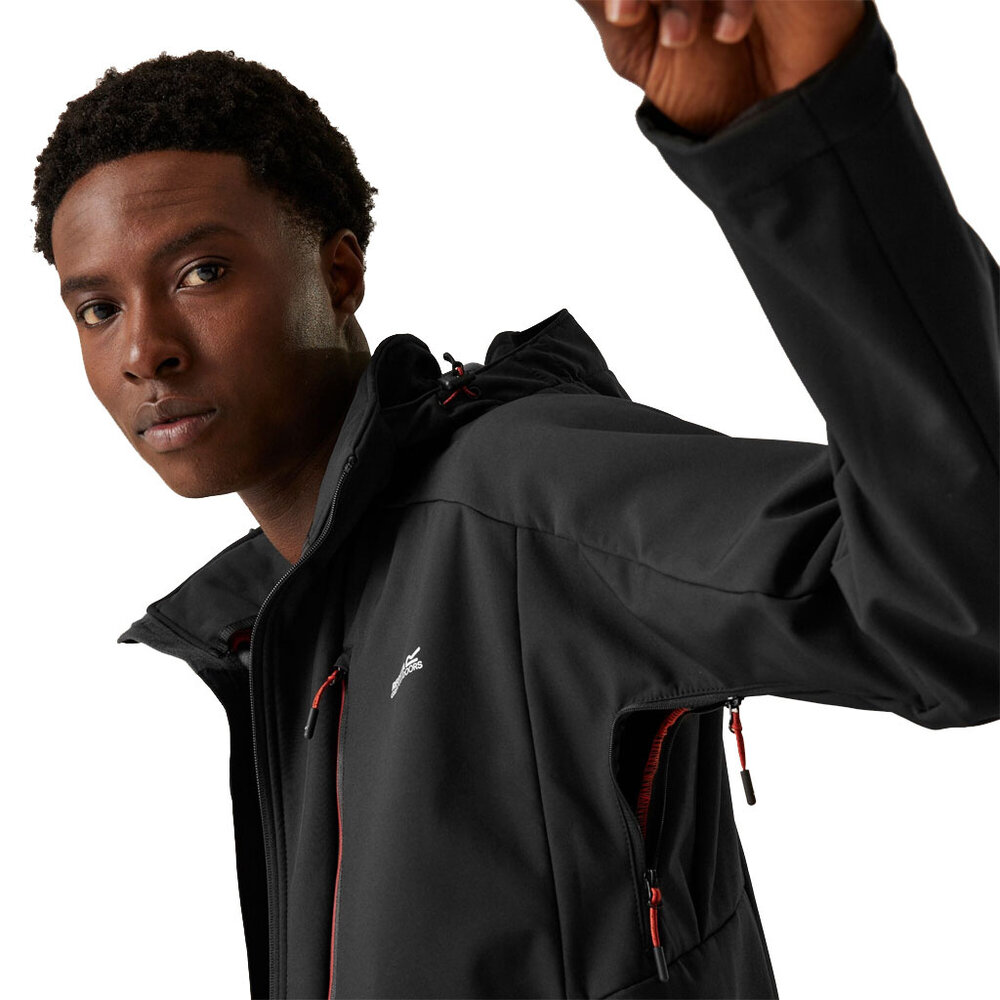 Regatta Hewitts X Black Red Ochre Winterjas Heren Regatta Hewitts X Black Red Ochre Winterjas Heren