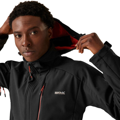 Regatta Hewitts X Black Red Ochre Winterjas Heren Regatta Hewitts X Black Red Ochre Winterjas Heren