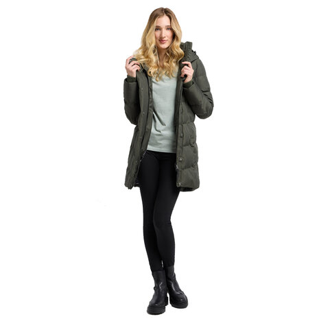 Ragwear Pavla Dark Olive Winterjas Dames Ragwear Pavla Dark Olive Winterjas Dames