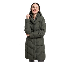 Ragwear Natalka Dark Olive Winterjas Dames Ragwear Natalka Dark Olive Winterjas Dames