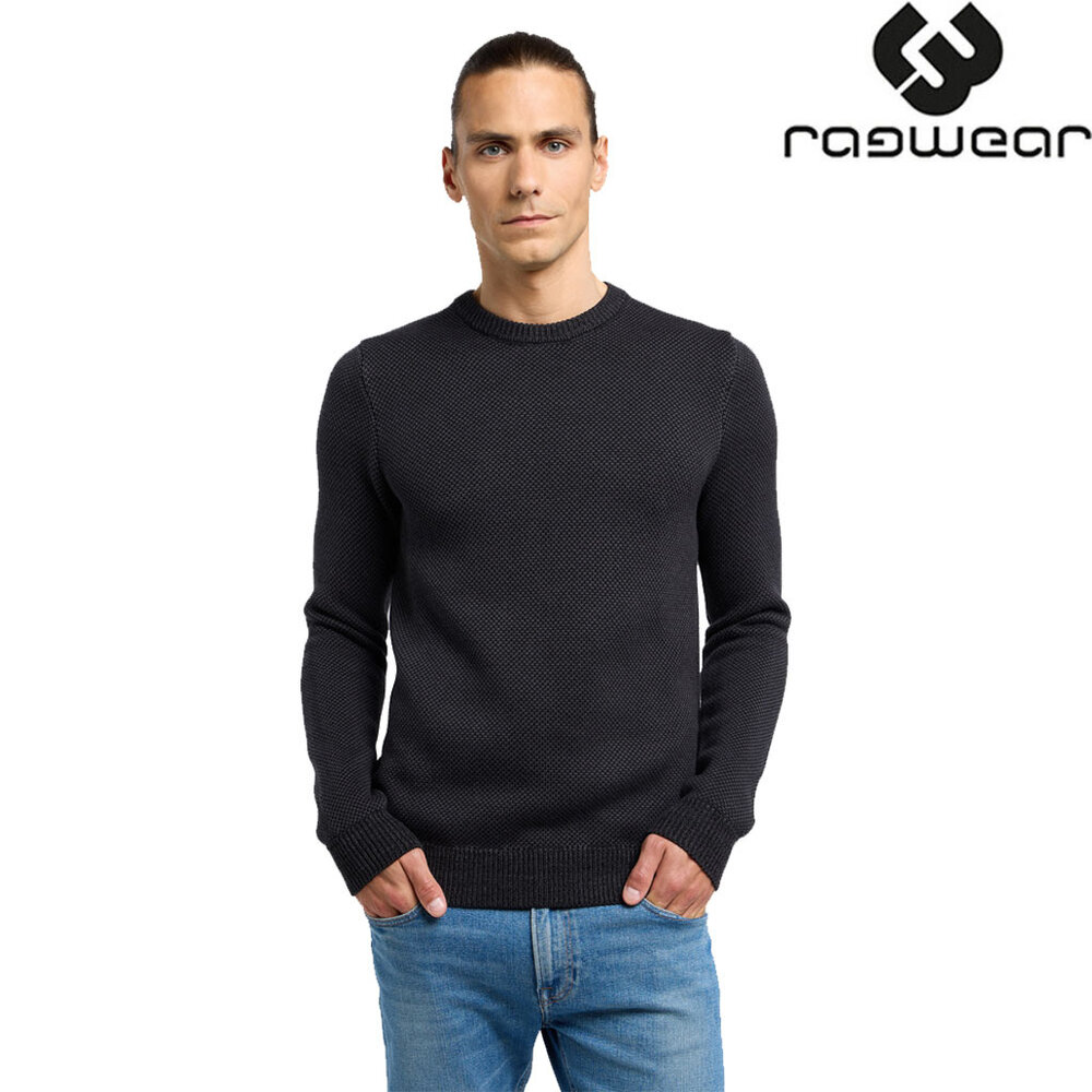 Ragwear Larrs Zwart Gebreide Trui Heren Ragwear Larrs Zwart Gebreide Trui Heren
