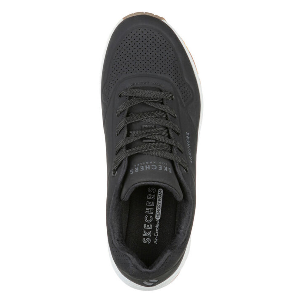 Skechers Uno Stand On Air Black White Wandelsneakers Heren Skechers Uno Stand On Air Black White Wandelsneakers Heren