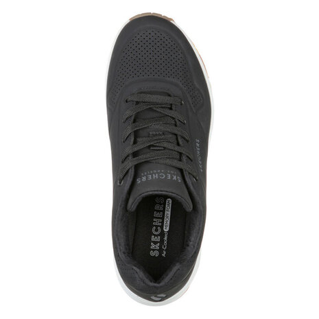 Skechers Uno Stand On Air Black White Wandelsneakers Heren Skechers Uno Stand On Air Black White Wandelsneakers Heren