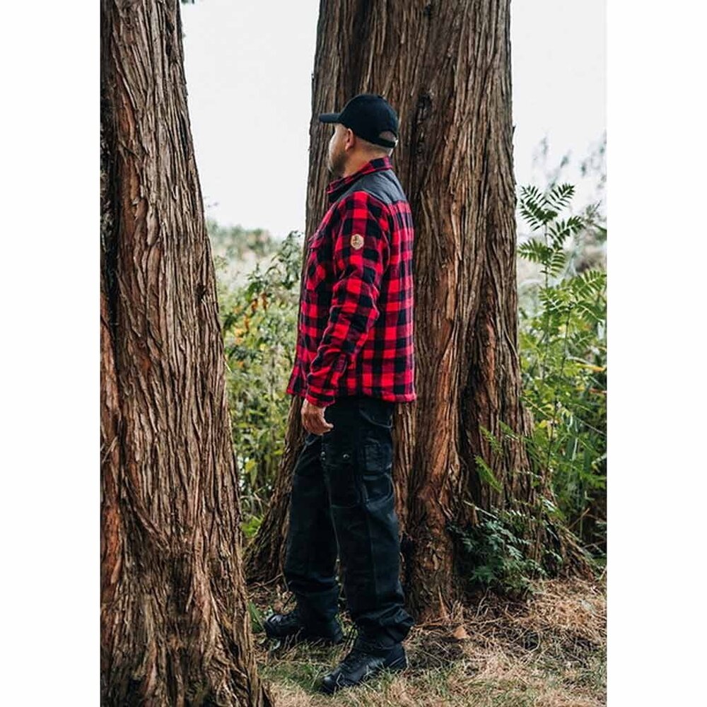 Fostex Lumberjack Sherpa Black Red Jas Heren Fostex Lumberjack Sherpa Black Red Jas Heren