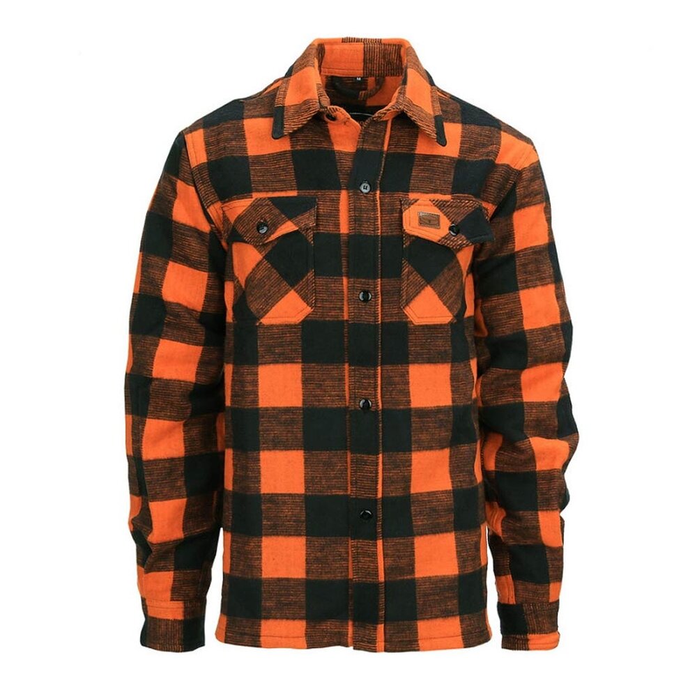Longhorn Houthakkers Hemd Zwart Oranje Lumberjack Heren Longhorn Houthakkers Hemd Zwart Oranje Lumberjack Heren