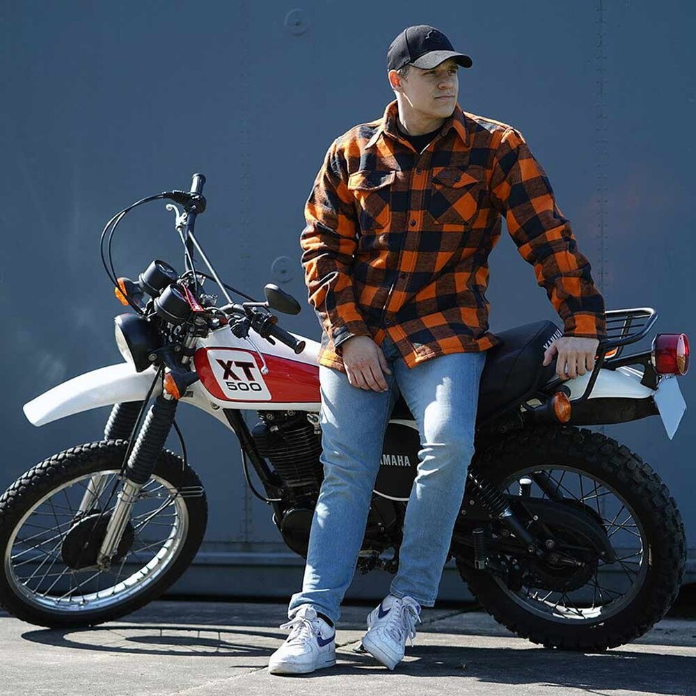 Longhorn Houthakkers Hemd Zwart Oranje Lumberjack Heren Longhorn Houthakkers Hemd Zwart Oranje Lumberjack Heren