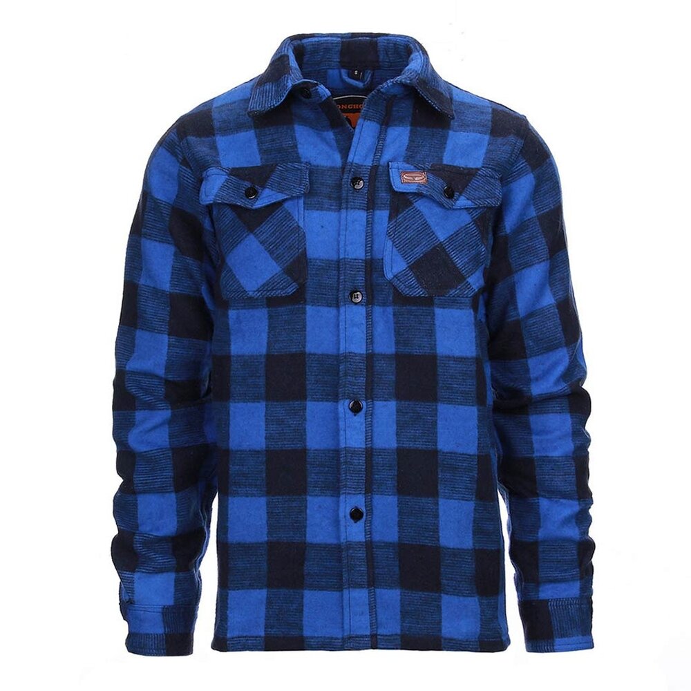 Longhorn Houthakkers Hemd Zwart Blauw Lumberjack Heren