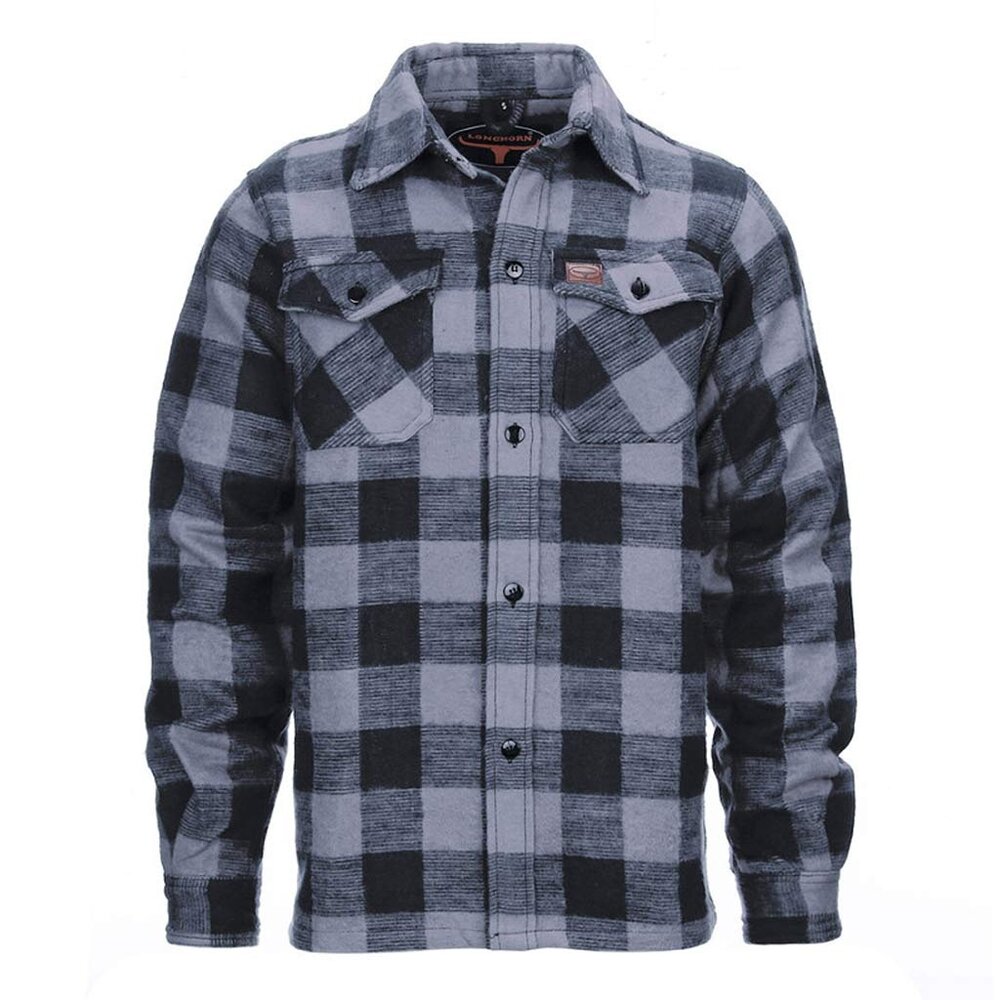 Longhorn Houthakkers Hemd Zwart Grijs Lumberjack Heren Longhorn Houthakkers Hemd Zwart Grijs Lumberjack Heren