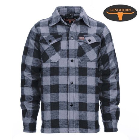 Longhorn Houthakkers Hemd Zwart Grijs Lumberjack Heren Longhorn Houthakkers Hemd Zwart Grijs Lumberjack Heren