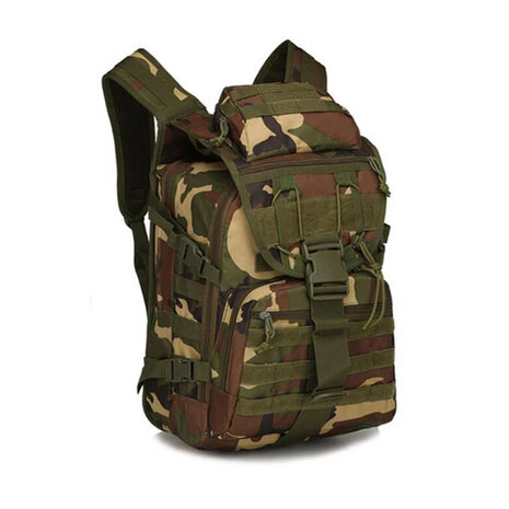 Game Molle 40L Tactical Woodland Rugzak