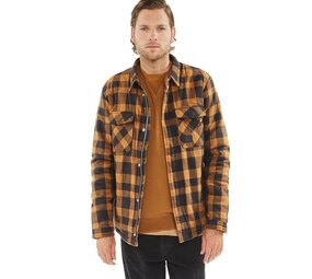 Vintage Industries Craft Heavyweight Sherpa Yellow Check Jas Heren Vintage Industries Craft Heavyweight Sherpa Yellow Check Jas Heren