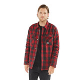 Vintage Industries Craft Heavyweight Sherpa Red Check Jas Heren Vintage Industries Craft Heavyweight Sherpa Red Check Jas Heren