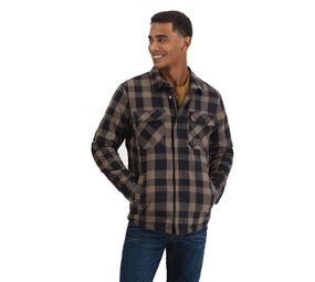 Vintage Industries Craft Heavyweight Sherpa Beige Check Jas Heren Vintage Industries Craft Heavyweight Sherpa Beige Check Jas Heren