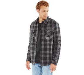 Vintage Industries Craft Heavyweight Sherpa Grey Check Jas Heren Vintage Industries Craft Heavyweight Sherpa Grey Check Jas Heren
