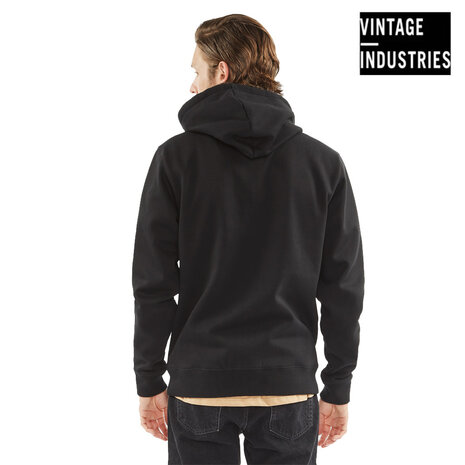 Vintage Industries Redstone Black Hooded Sweatshirt Heren