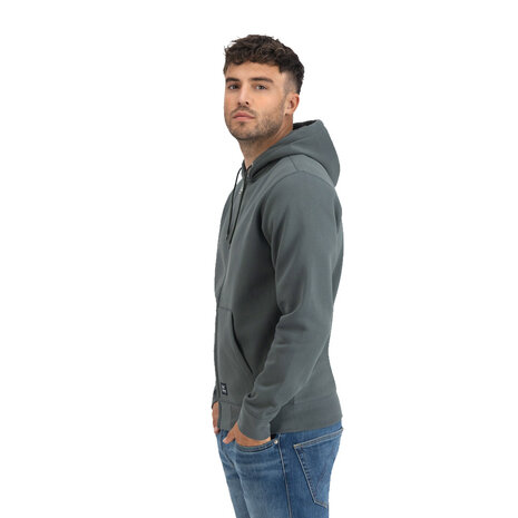 Vintage Industries Redstone Mid Grey Hooded Sweatshirt Heren Vintage Industries Redstone Mid Grey Hooded Sweatshirt Heren