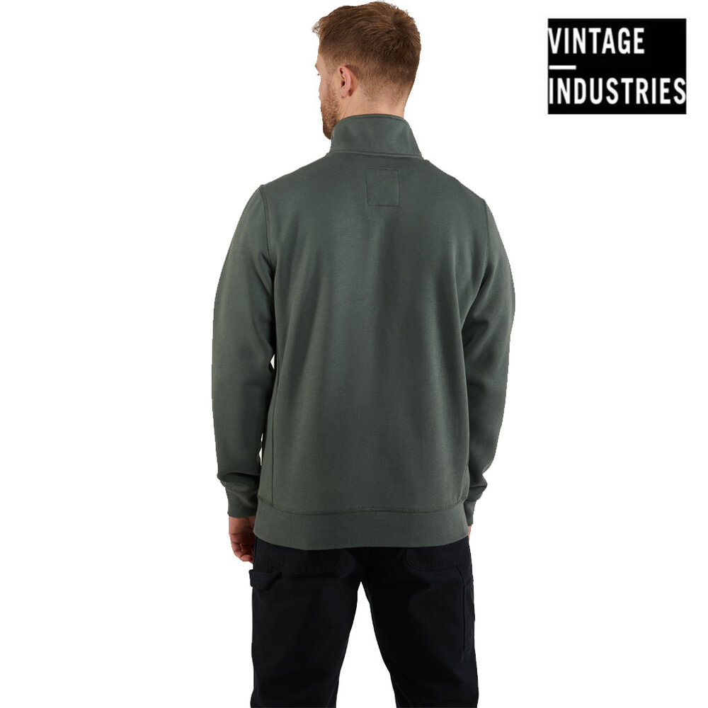 Vintage Industries Boulder Mid Grey Sweater Heren Vintage Industries Boulder Mid Grey Sweater Heren