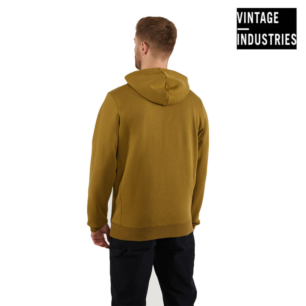 Vintage Industries Cruz Sand Hooded Sweatshirt Heren Vintage Industries Cruz Sand Hooded Sweatshirt Heren