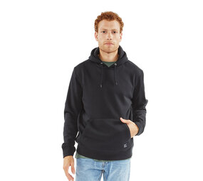 Vintage Industries Derby Black Hooded Sweatshirt Heren Vintage Industries Derby Black Hooded Sweatshirt Heren