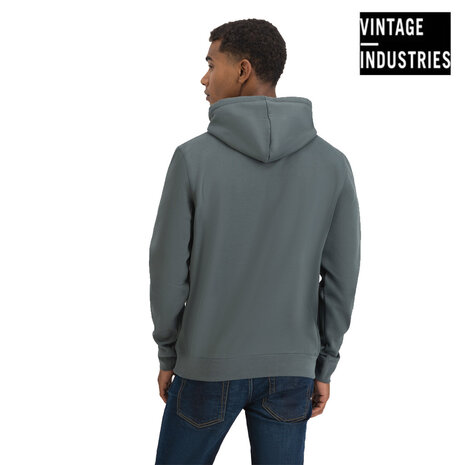 Vintage Industries Derby Mid Grey Hooded Sweatshirt Heren Vintage Industries Derby Mid Grey Hooded Sweatshirt Heren