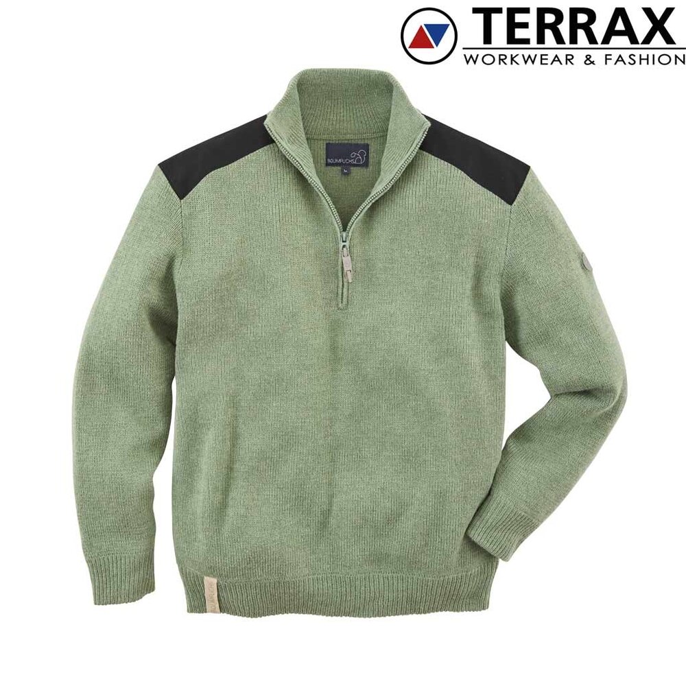Terrax Troyer Pullover Olijf - Antraciet Trui Heren