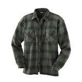Terrax Fleece Shirt Olijf/Zwart Overhemd Heren