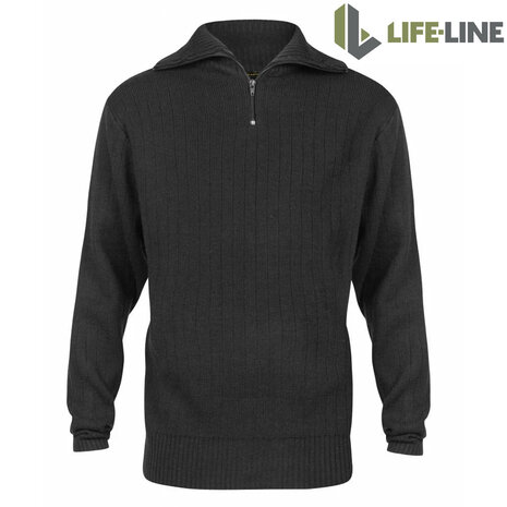 Life Line Kotterstrui Black Schipperstrui Heren Life Line Kotterstrui Black Schipperstrui Heren