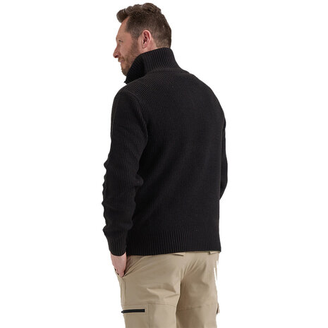 Life Line Steven Half Zip Black Schipperstrui Heren Life Line Steven Half Zip Black Schipperstrui Heren