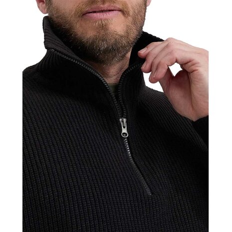 Life Line Steven Half Zip Black Schipperstrui Heren Life Line Steven Half Zip Black Schipperstrui Heren