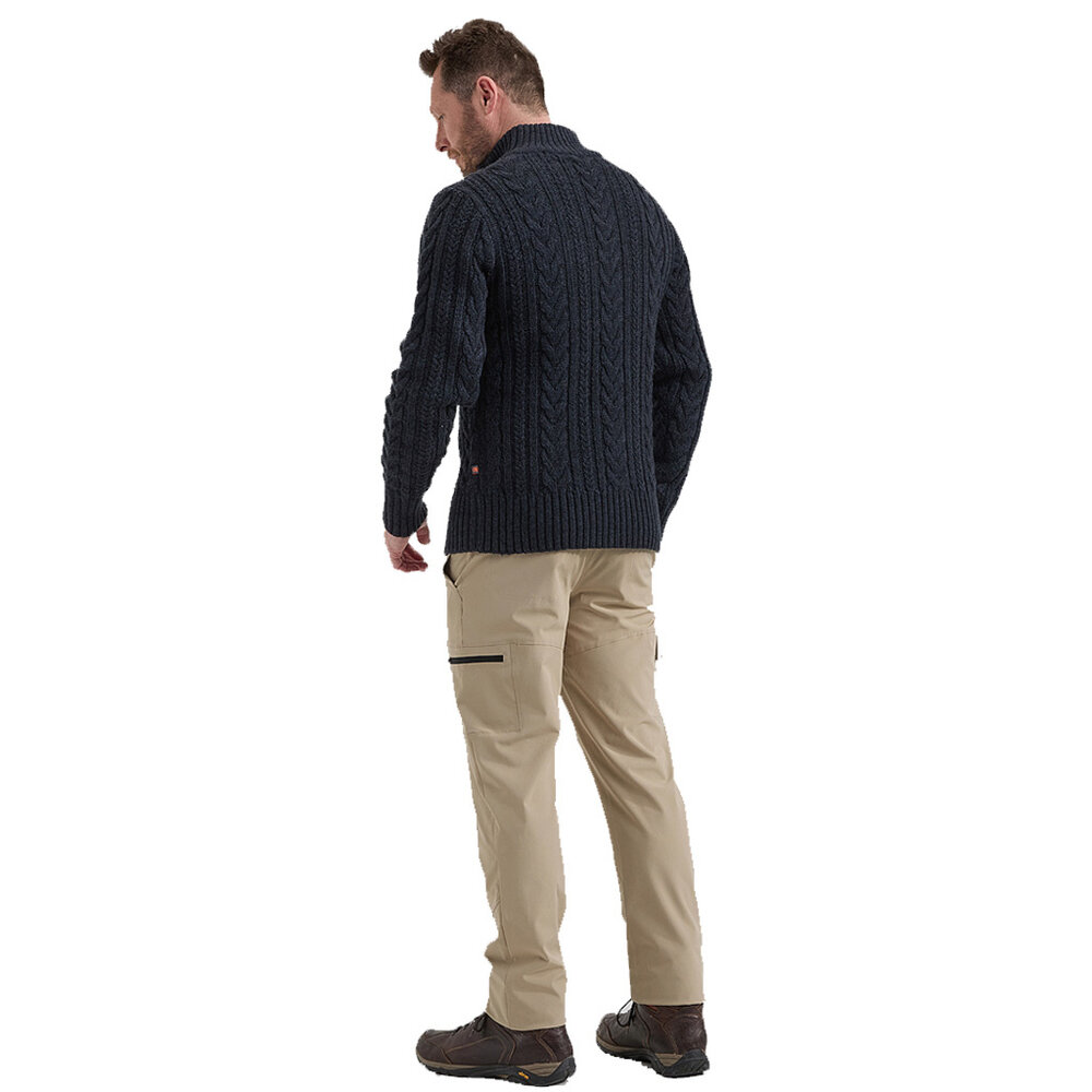 Life Line Marcel Half Zip Navy Knitted Sweater Heren