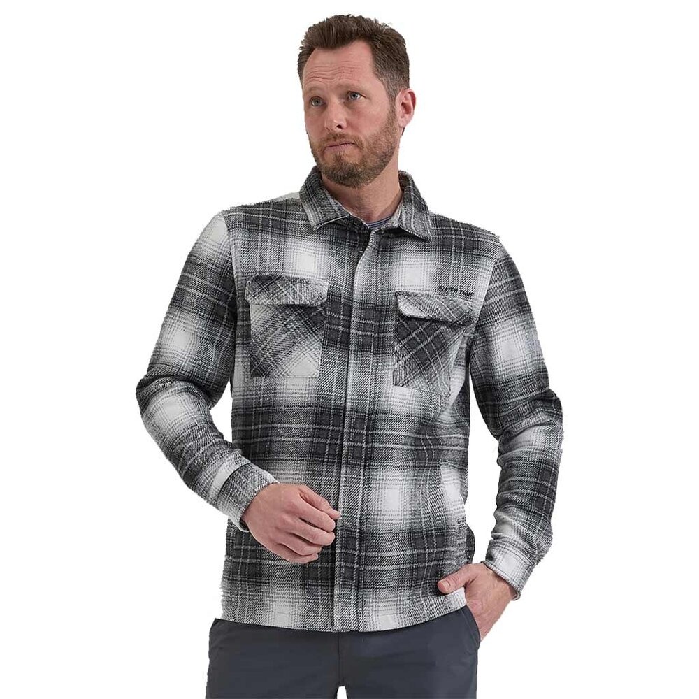 Life Line Pico Black Check Lined Flannel Shirt Heren Life Line Pico Black Check Lined Flannel Shirt Heren