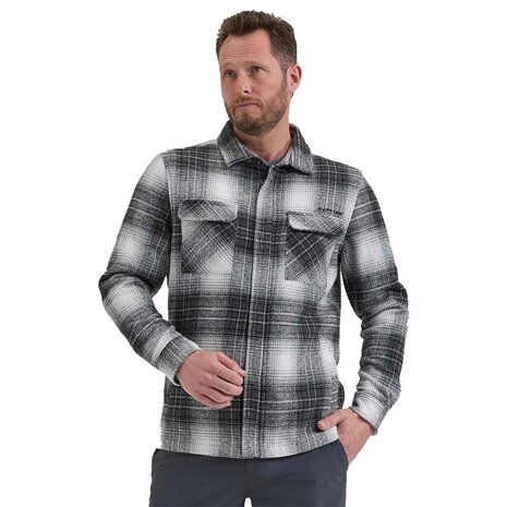 Life Line Pico Black Check Lined Flannel Shirt Heren Life Line Pico Black Check Lined Flannel Shirt Heren