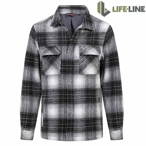 Life Line Pico Black Check Lined Flannel Shirt Heren Life Line Pico Black Check Lined Flannel Shirt Heren