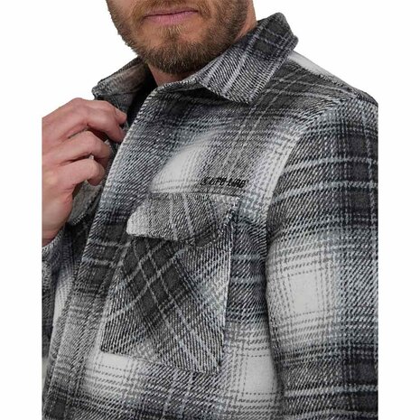Life Line Pico Black Check Lined Flannel Shirt Heren Life Line Pico Black Check Lined Flannel Shirt Heren