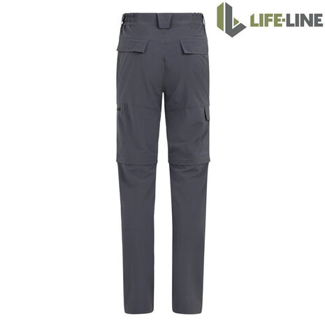 Life Line Eitan 2 Zip-Off Antracite Wandelbroek Heren Life Line Eitan 2 Zip-Off Antracite Wandelbroek Heren