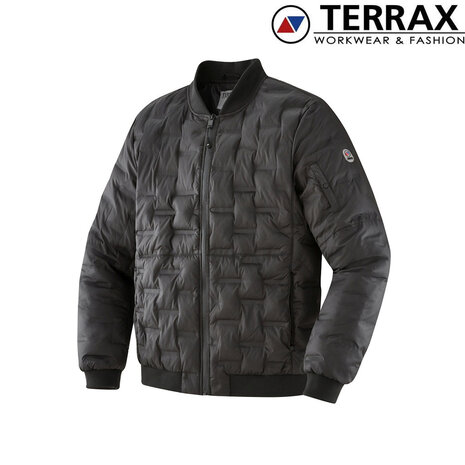 Terrax Quilted Jack Zwart Gewatteerde Jas Heren Terrax Quilted Jack Zwart Gewatteerde Jas Heren