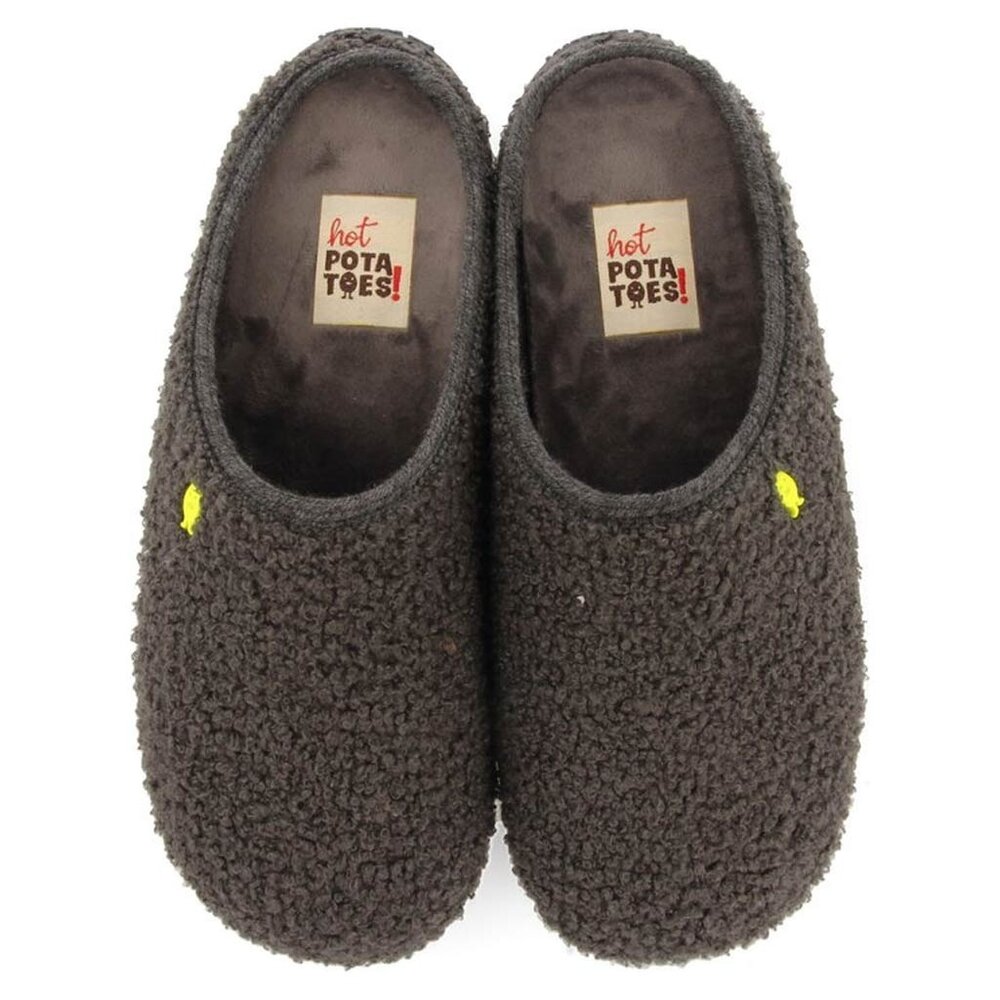 Hot Potatoes Antwerp Grey Pantoffels Hot Potatoes Antwerp Grey Pantoffels