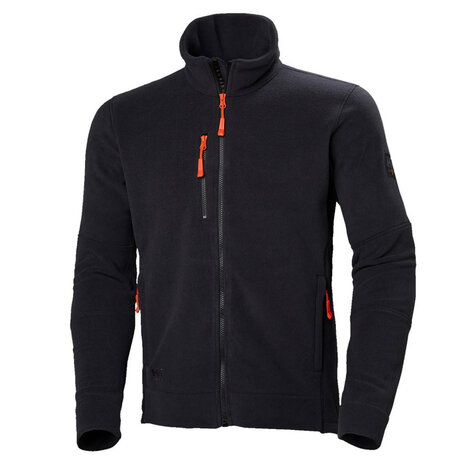 Helly Hansen Kensington Zwart Fleece Jack Heren Helly Hansen Kensington Zwart Fleece Jack Heren