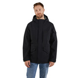 Vintage Industries Caldwell Black Winterjas Heren Vintage Industries Caldwell Black Winterjas Heren