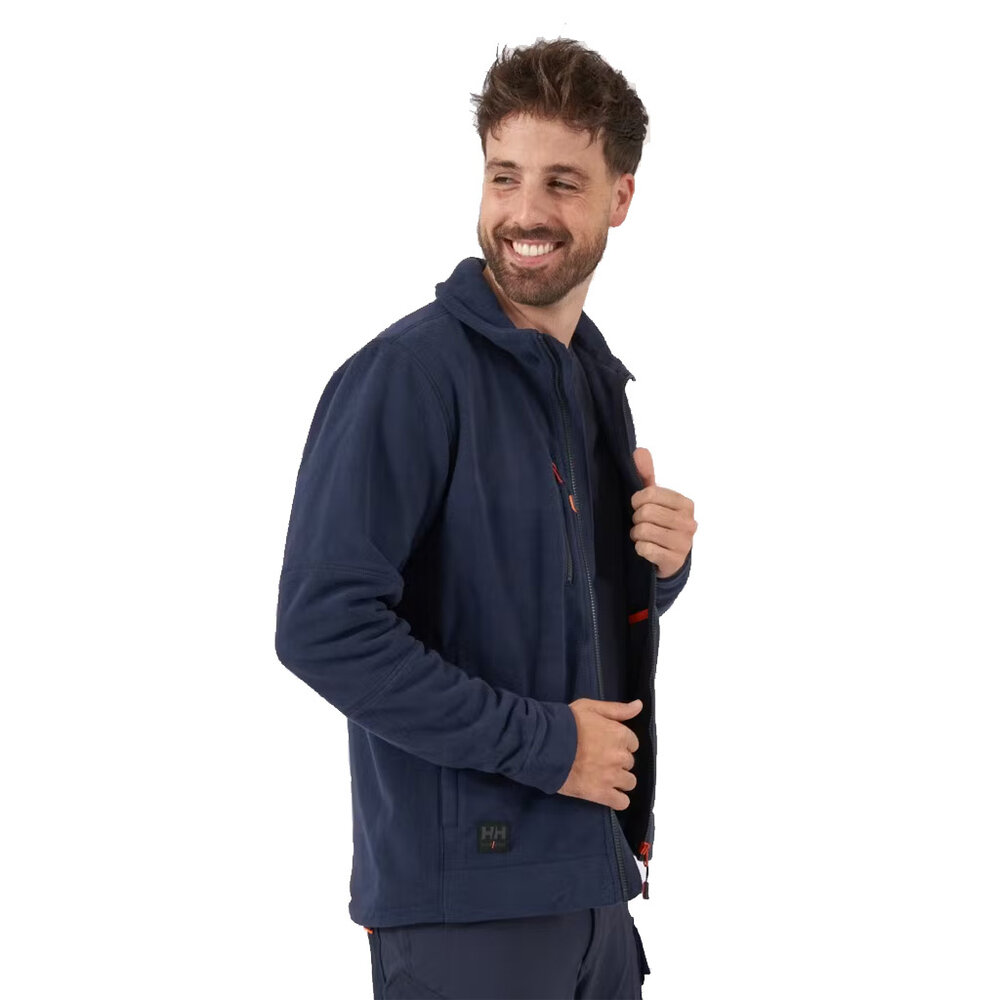 Helly Hansen Kensington Navy Fleece Jack Heren Helly Hansen Kensington Navy Fleece Jack Heren