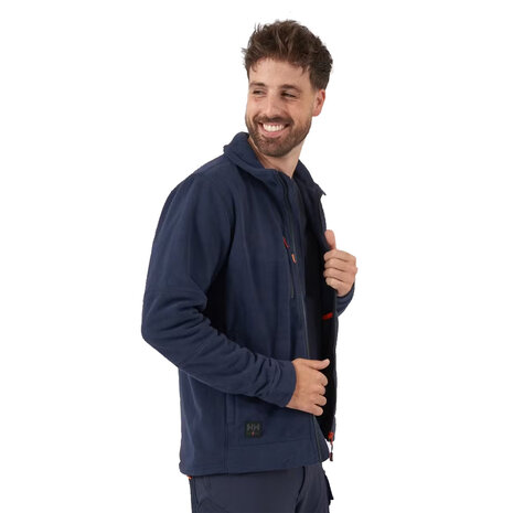 Helly Hansen Kensington Navy Fleece Jack Heren Helly Hansen Kensington Navy Fleece Jack Heren