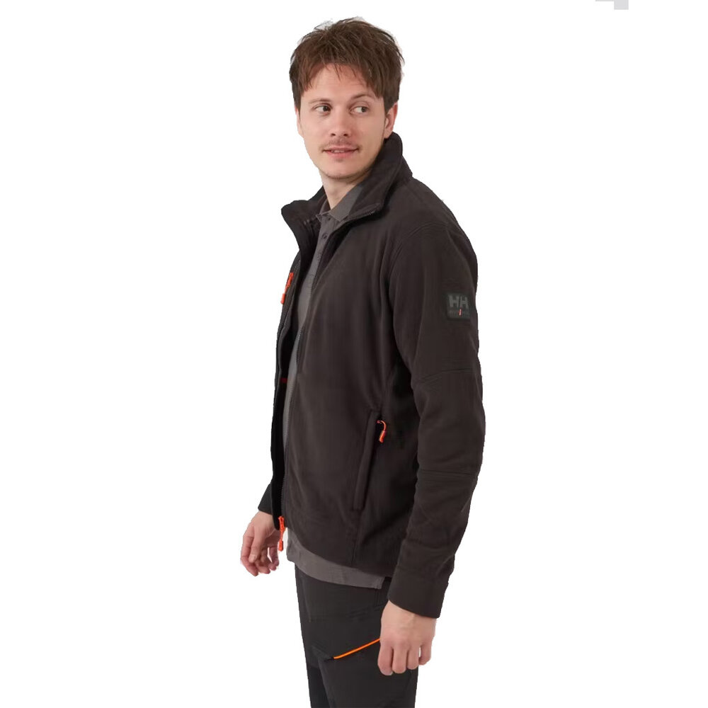 Helly Hansen Kensington Zwart Fleece Jack Heren Helly Hansen Kensington Zwart Fleece Jack Heren