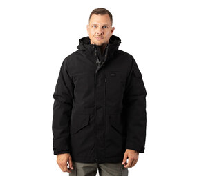 Vintage Industries Oliver Black Winterjas Heren Vintage Industries Oliver Black Winterjas Heren