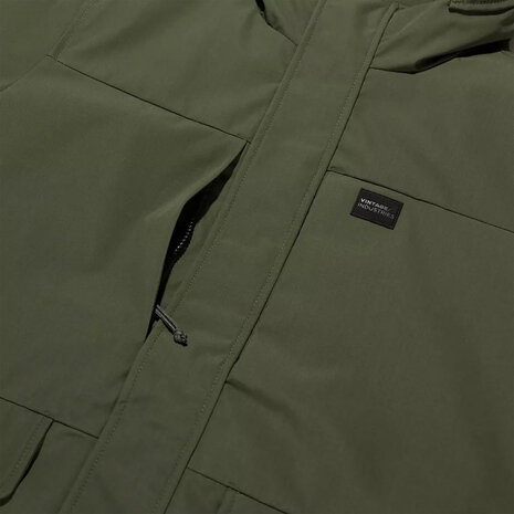 Vintage Industries Oliver Dark Olive Winterjas Heren Vintage Industries Oliver Dark Olive Winterjas Heren