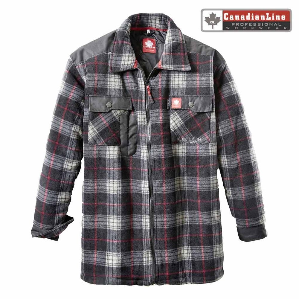 Pro Workwear Zwart Rood Fleecejas Heren